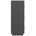 vidaXL Dulap înalt, gri, 34x40x108,5 cm, lemn masiv de pin vidaXL Dulap înalt, gri, 34x40x108,5 cm, lemn masiv de pin
