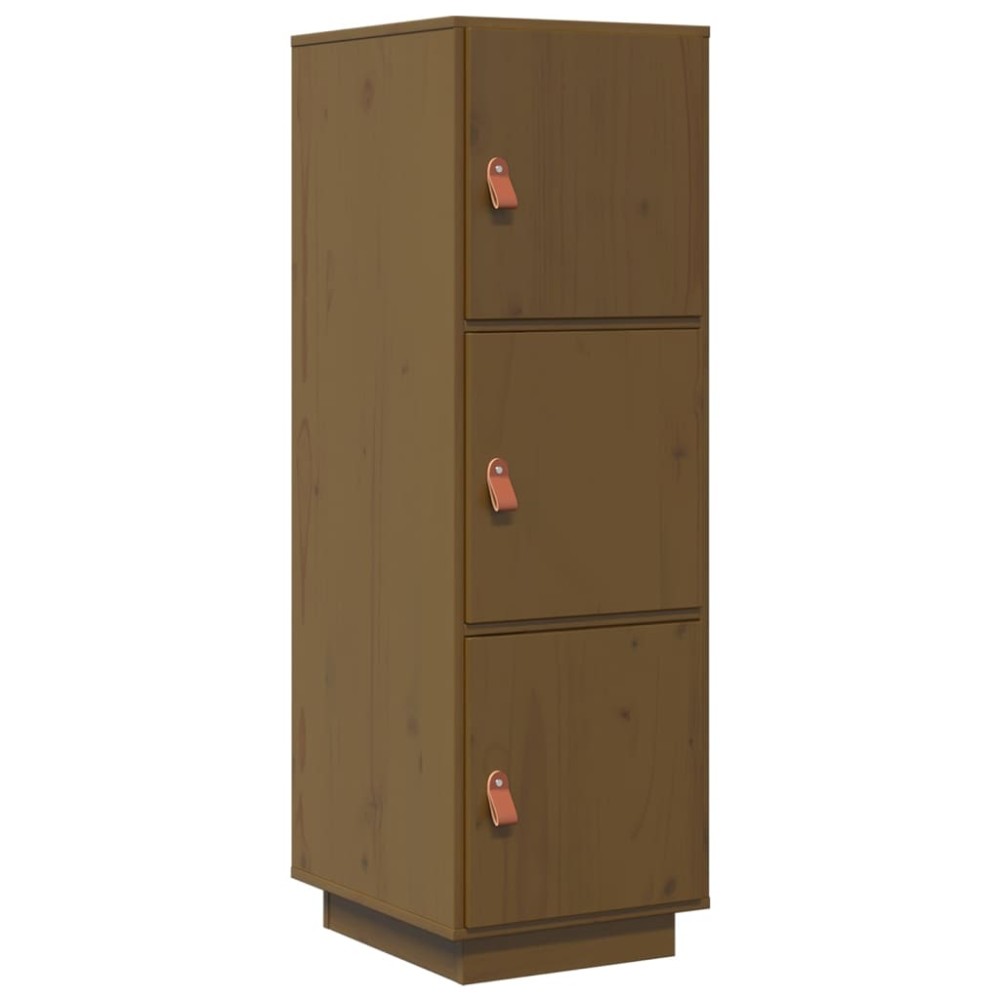 vidaXL Dulap înalt, maro miere, 34x40x108,5 cm, lemn masiv de pin