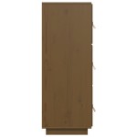 vidaXL Dulap înalt, maro miere, 34x40x108,5 cm, lemn masiv de pin vidaXL Dulap înalt, maro miere, 34x40x108,5 cm, lemn masiv de pin