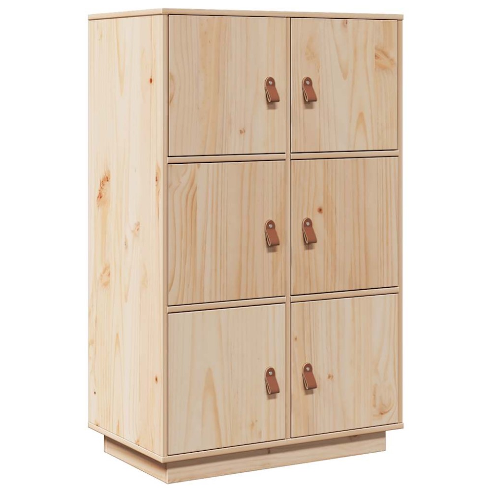 vidaXL Dulap înalt, 67x40x108,5 cm, lemn masiv de pin