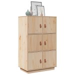 vidaXL Dulap înalt, 67x40x108,5 cm, lemn masiv de pin vidaXL Dulap înalt, 67x40x108,5 cm, lemn masiv de pin