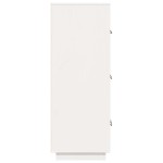 vidaXL Dulap înalt, alb, 67x40x108,5 cm, lemn masiv de pin