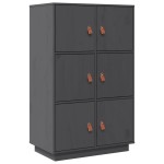 vidaXL Dulap înalt, gri, 67x40x108,5 cm, lemn masiv de pin vidaXL Dulap înalt, gri, 67x40x108,5 cm, lemn masiv de pin