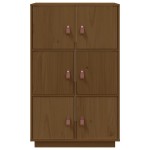 vidaXL Dulap înalt, maro miere, 67x40x108,5 cm, lemn masiv de pin
