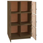 vidaXL Dulap înalt, maro miere, 67x40x108,5 cm, lemn masiv de pin