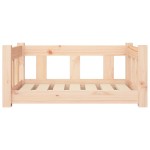 vidaXL Pat pentru câini, 65,5x50,5x28 cm, lemn masiv de pin vidaXL Pat pentru câini, 65,5x50,5x28 cm, lemn masiv de pin