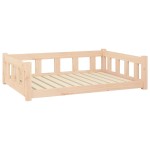 vidaXL Pat pentru câini, 105,5x75,5x28 cm, lemn masiv de pin vidaXL Pat pentru câini, 105,5x75,5x28 cm, lemn masiv de pin
