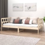 vidaXL Pat de zi, 90x200 cm, lemn masiv de pin vidaXL Pat de zi, 90x200 cm, lemn masiv de pin