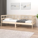 vidaXL Pat de zi, 90x200 cm, lemn masiv de pin vidaXL Pat de zi, 90x200 cm, lemn masiv de pin