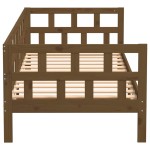 vidaXL Pat de zi, maro miere, 80x200 cm, lemn masiv de pin