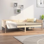 vidaXL Pat de zi, 80x200 cm, lemn masiv de pin vidaXL Pat de zi, 80x200 cm, lemn masiv de pin