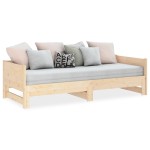 vidaXL Pat extensibil de zi, 2x(80x200) cm, lemn masiv de pin