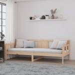 vidaXL Pat de zi, 80x200 cm, lemn masiv de pin vidaXL Pat de zi, 80x200 cm, lemn masiv de pin