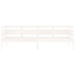 vidaXL Pat de zi, alb, 80x200 cm, lemn masiv de pin vidaXL Pat de zi, alb, 80x200 cm, lemn masiv de pin