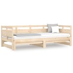 vidaXL Pat de zi extensibil, 2x(90x200) cm, lemn masiv de pin