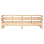 vidaXL Pat de zi extensibil, 2x(90x200) cm, lemn masiv de pin