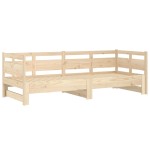 vidaXL Pat de zi extensibil, 2x(80x200) cm, lemn masiv de pin