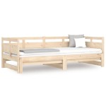 vidaXL Pat de zi extensibil, 2x(90x190) cm, lemn masiv de pin