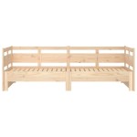 vidaXL Pat de zi extensibil, 2x(90x190) cm, lemn masiv de pin