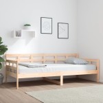 vidaXL Pat de zi, 90x200 cm, lemn masiv de pin vidaXL Pat de zi, 90x200 cm, lemn masiv de pin
