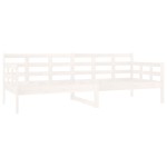 vidaXL Pat de zi, alb, 80x200 cm, lemn masiv de pin vidaXL Pat de zi, alb, 80x200 cm, lemn masiv de pin