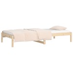 vidaXL Pat de zi fără saltea, 90x200 cm, lemn masiv pin vidaXL Pat de zi fără saltea, 90x200 cm, lemn masiv pin