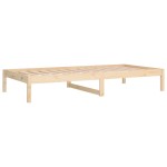 vidaXL Pat de zi fără saltea, 90x200 cm, lemn masiv pin vidaXL Pat de zi fără saltea, 90x200 cm, lemn masiv pin