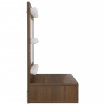 vidaXL Dulap cu oglindă și LED, stejar maro, 60x31,5x62 cm vidaXL Dulap cu oglindă și LED, stejar maro, 60x31,5x62 cm