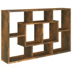 vidaXL Raft de perete, stejar fumuriu, 85x16x52,5 cm, lemn compozit