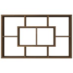 vidaXL Raft de perete, stejar maro, 85x16x52,5 cm, lemn compozit
