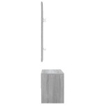vidaXL Set de mobilier pentru hol, gri sonoma, lemn prelucrat vidaXL Set de mobilier pentru hol, gri sonoma, lemn prelucrat