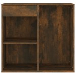 vidaXL Dulap de cosmetice, stejar fumuriu, 80x40x75 cm, lemn prelucrat