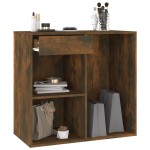 vidaXL Dulap de cosmetice, stejar fumuriu, 80x40x75 cm, lemn prelucrat