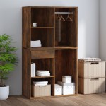 vidaXL Dulap de dressing, stejar fumuriu, 80x40x65 cm, lemn compozit vidaXL Dulap de dressing, stejar fumuriu, 80x40x65 cm, lemn compozit