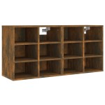 vidaXL Pantofare, 2 buc., stejar fumuriu, 52,5x30x50 cm