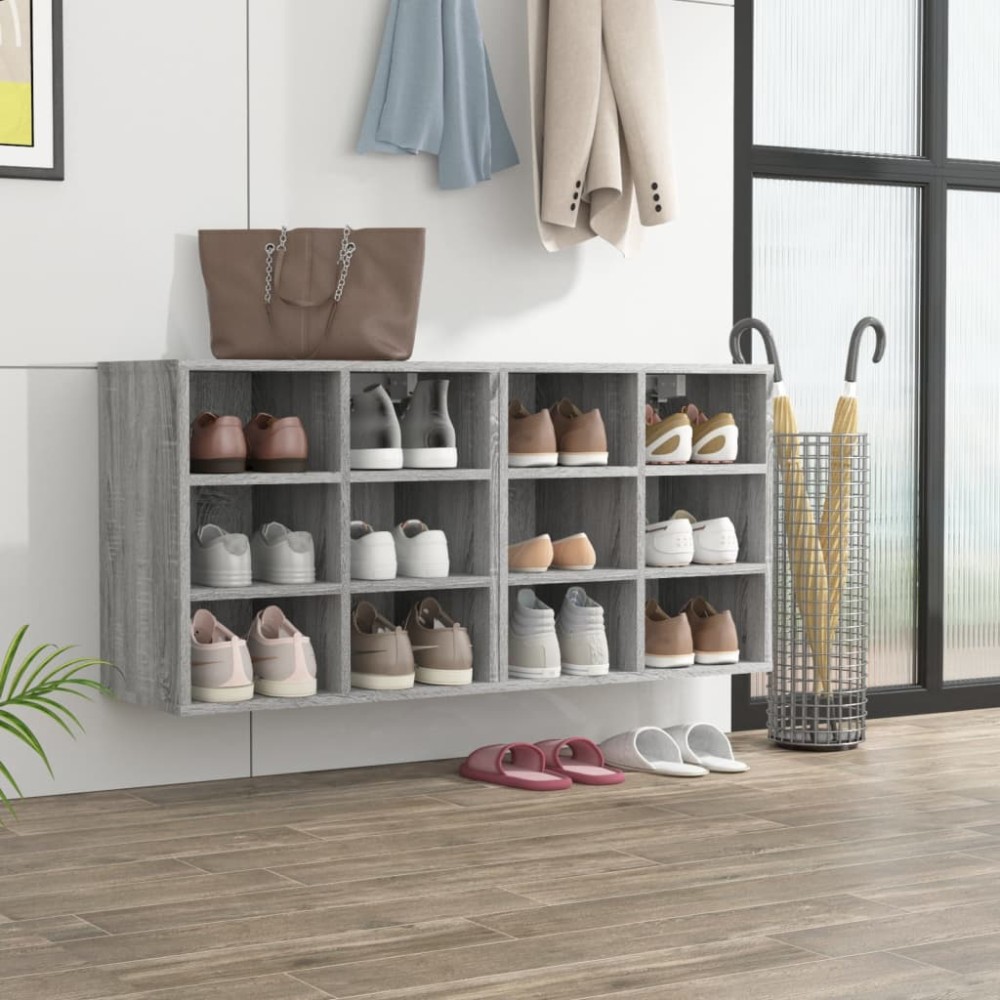 vidaXL Pantofare, 2 buc., gri sonoma, 52,5x30x50 cm
