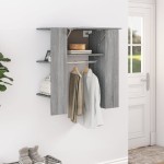 vidaXL Dulap de hol, gri sonoma, 97,5x37x99 cm, lemn prelucrat vidaXL Dulap de hol, gri sonoma, 97,5x37x99 cm, lemn prelucrat