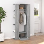 vidaXL Dulap de hol, gri sonoma, 97,5x37x99 cm, lemn prelucrat vidaXL Dulap de hol, gri sonoma, 97,5x37x99 cm, lemn prelucrat