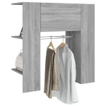 vidaXL Dulap de hol, gri sonoma, 97,5x37x99 cm, lemn prelucrat vidaXL Dulap de hol, gri sonoma, 97,5x37x99 cm, lemn prelucrat