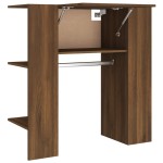 vidaXL Dulap de hol, stejar maro, 97,5x37x99 cm, lemn prelucrat vidaXL Dulap de hol, stejar maro, 97,5x37x99 cm, lemn prelucrat