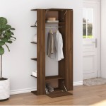 vidaXL Dulap de hol, stejar maro, 97,5x37x99 cm, lemn prelucrat vidaXL Dulap de hol, stejar maro, 97,5x37x99 cm, lemn prelucrat
