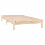 vidaXL Cadru de pat cu LED, 90x200 cm, lemn masiv vidaXL Cadru de pat cu LED, 90x200 cm, lemn masiv