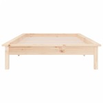 vidaXL Cadru de pat cu LED, 90x200 cm, lemn masiv vidaXL Cadru de pat cu LED, 90x200 cm, lemn masiv