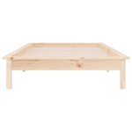 vidaXL Cadru de pat cu LED, 100x200 cm, lemn masiv