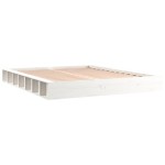 vidaXL Cadru de pat King Size, alb, 150x200 cm, lemn masiv vidaXL Cadru de pat King Size, alb, 150x200 cm, lemn masiv