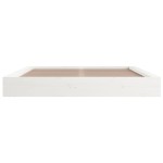 vidaXL Cadru de pat King Size, alb, 150x200 cm, lemn masiv vidaXL Cadru de pat King Size, alb, 150x200 cm, lemn masiv