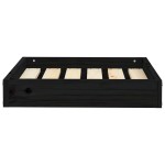 vidaXL Pat pentru câini, negru, 51,5x44x9 cm, lemn masiv de pin vidaXL Pat pentru câini, negru, 51,5x44x9 cm, lemn masiv de pin