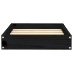 vidaXL Pat pentru câini, negru, 51,5x44x9 cm, lemn masiv de pin vidaXL Pat pentru câini, negru, 51,5x44x9 cm, lemn masiv de pin