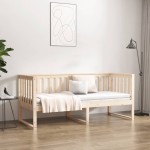 vidaXL Pat de zi fără saltea, 80x200 cm, lemn masiv pin