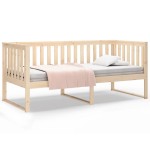 vidaXL Pat de zi fără saltea 100x200 cm din lemn masiv de pin
